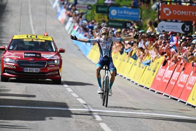 15-06-2025 Criterium Du Dauphine Libere; Tappa 08 Val D arc - Plateau Du Mont Cenis; 2025, Bahrain - Victorious; Martinez, Lenny; Plateau Du Mont Cenis; 