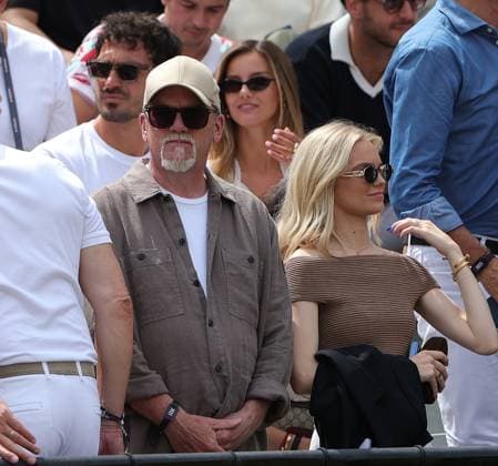 15.06.2025,Boss Open 2025, TC Weissenhof Stuttgart, ATP, Tennis Herren Tour 250 Tennis, im Bild: Mats Hummels, DJ Ötzi, Nicola Cavanis