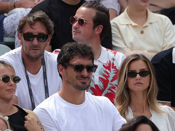 15.06.2025,Boss Open 2025, TC Weissenhof Stuttgart, ATP, Tennis Herren Tour 250 Tennis, im Bild: Mark Keller, Mats Hummels mit Freundin Nicola Cavanis