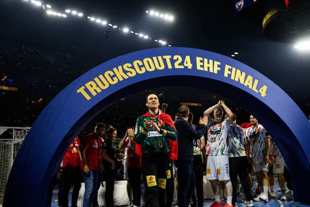 COLOGNE, GERMANY - 15 JUNE, 2025: Nikola Portner - The final match of TruckScout24 EHF FINAL4 Fuchse Berlin vs SC Magdeburg at Lanxess Arena.  Copyright: xVITALIIxKLIUIEVx