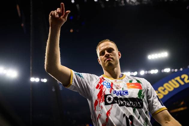 COLOGNE, GERMANY - 15 JUNE, 2025: Omar Ingi Magnusson - The final match of TruckScout24 EHF FINAL4 Fuchse Berlin vs SC Magdeburg at Lanxess Arena.  Copyright: xVITALIIxKLIUIEVx