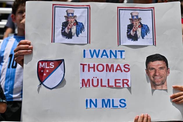 FIFA Club World Cup; FC Bayern München - Auckland City FC; 15.06.2025 Die Amerikaner wollen Thomas MUELLER (FC Bayern Muenchen 25) in der MLS, Fussball Herren, USA sehen symbolbild FIFA Club World Cup: FC Bayern Muenchen - Auchkland City FC, TQL Stadium am 15.06.2025 BLD ZDF NOT FOR SALE IN USA Copyright: xBEAUTIFULxSPORTS Goldbergx