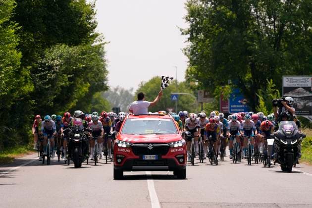 car race during the stage 2 of the Giro Next Gen 2025, Rho Fiera Milano (Mi) - CantÃ¹ (Co), 146 km, Italy - Monday, June 16, 2025. - cycling.  Copyright: xFabioxFerrarix LaPressex