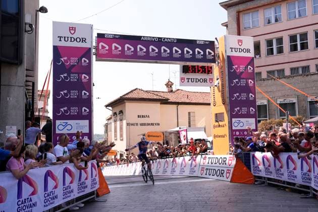 VERVENNE Jonathan ( SOUDAL QUICK-STEP DEVO TEAM) Winner stage during the stage 2 of the Giro Next Gen 2025, Rho Fiera Milano (Mi) - CantÃ¹ (Co), 146 km, Italy - Monday, June 16, 2025. - cycling.  Copyright: xFabioxFerrarix LaPressex