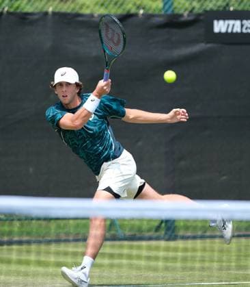 Nottingham Tennis Centre Nottingham, England - June 16th : Brandon Holt during the first round match against Jamie Faria in the Lexus Nottingham Tennis Open on June 16th, 2025 in Nottingham, England (Paul Bonser SPP) Copyright: xPaulxBonser SPPx spp-en-PaBo-Lexus Nottingham Open 0891