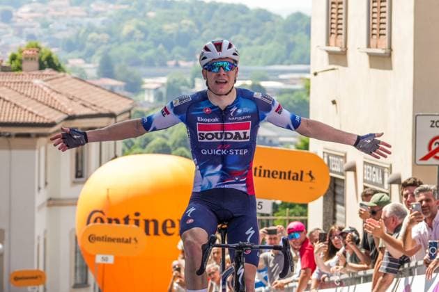 VERVENNE Jonathan ( SOUDAL QUICK-STEP DEVO TEAM) winner stage during the stage 2 of the Giro Next Gen 2025, Rho Fiera Milano (Mi) - CantÃ¹ (Co), 146 km, Italy - Monday, June 16, 2025. - cycling.  Copyright: xGianxMattiaxD Albertox LaPressex