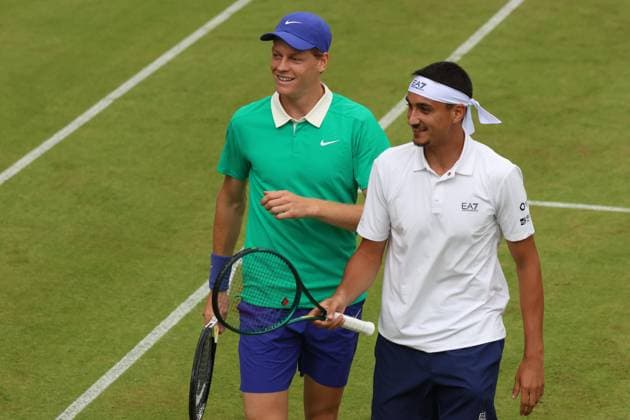 Tennis COURT WORTMANN OPEN, Jannik Sinner, Lorenzo Sonego (ITA), Halle, Germany, June 16, 2025. Photo Felice Calabro  Copyright: xFelicexCalabro x xipa-agency.netx xFELICExCALABRO x 0822340479st