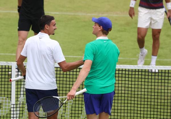 Tennis COURT WORTMANN OPEN, Jannik Sinner, Lorenzo Sonego (ITA), Halle, Germany, June 16, 2025. Photo Felice Calabro  Copyright: xFelicexCalabro x xipa-agency.netx xFELICExCALABRO x 0822340496st