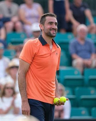 Nottingham Tennis Centre Nottingham, England - June 16th : Marin Cilic is all smiles after defeating Hugo Grenier during the first round match in the Lexus Nottingham Tennis Open on June 16th, 2025 in Nottingham, England (Paul Bonser SPP) Copyright: xPaulxBonser SPPx spp-en-PaBo-Lexus Nottingham Open 2499