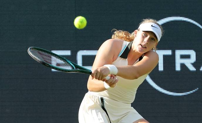 Mirra Andrejeva (RUS) im Steffi Graf Stadion HYLO Berlin Tennis Open Damen 16.06.2025
