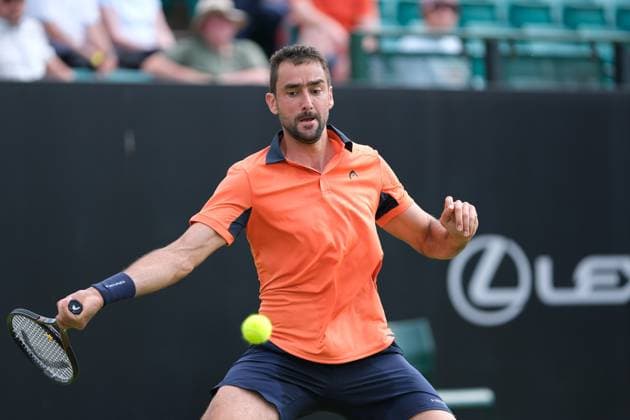 Nottingham Tennis Centre Nottingham, England - June 16th : Marin Cilic during the first round match in the Lexus Nottingham Tennis Open on June 16th, 2025 in Nottingham, England (Paul Bonser SPP) Copyright: xPaulxBonser SPPx spp-en-PaBo-Lexus Nottingham Open 2504