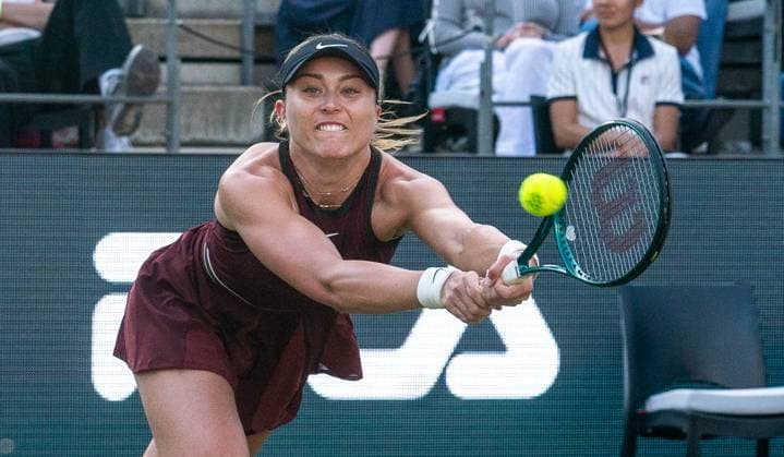 16.06.2025, WTA, Tennis Damen 500, Tennis, Damen, Berlin Tennis Open by Hylo 2025, Berlin, 1. Runde, Eva Lys (Deutschland) - Paula Badosa (Spanien) Paula Badosa (Spanien) Berlin Steffi-Graf-Stadion Berlin Deutschland