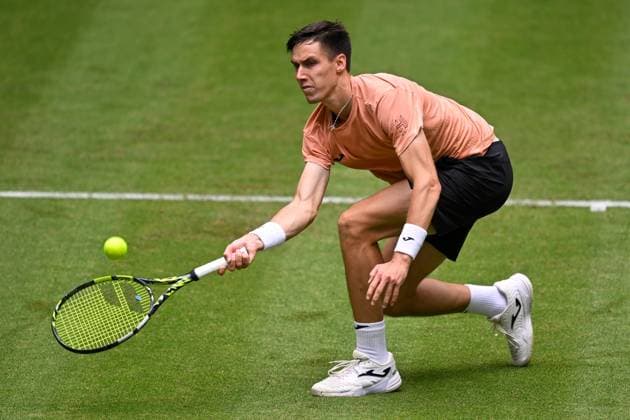 Halle, OWL Arena, 16.06.25, GER, Herren, Tennis, Terra Wortmann Open 2025, 1. Hauptrunde Bild: Fabian MAROZSAN (Ungarn) Nordrhein-Westfalen Deutschland