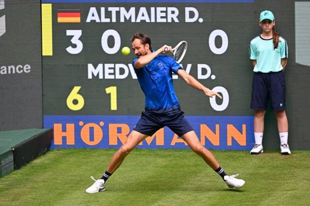 Halle, OWL Arena, 16.06.25, GER, Herren, Tennis, Terra Wortmann Open 2025, 1. Hauptrunde Bild: Daniil MEDVEDEV Nordrhein-Westfalen Deutschland