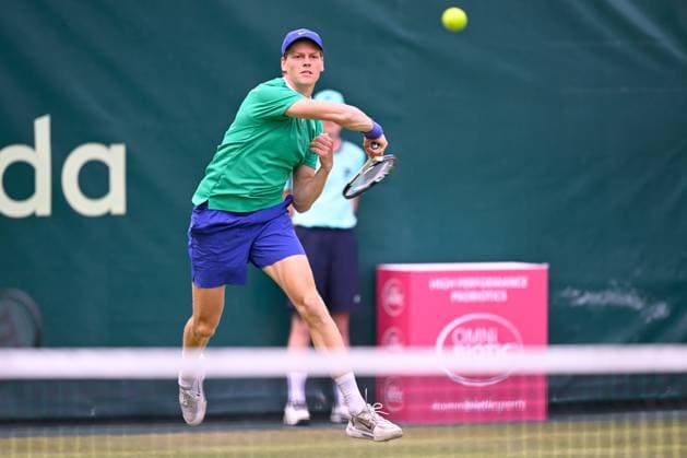 Halle, OWL Arena, 16.06.25, GER, Herren, Tennis, Terra Wortmann Open 2025, 1. Hauptrunde Bild: Jannik SINNER (Italien) Nordrhein-Westfalen Deutschland