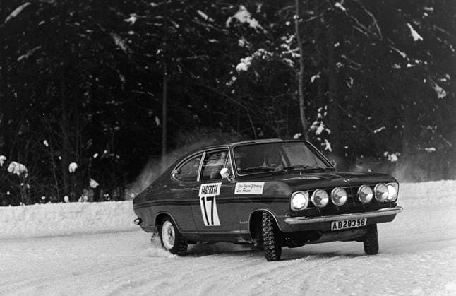 Archivbilder der Woche SPORT KW25 690228 Bilsport, Motor, Rally Bore: Lars-Ingvar Ytterbring i sin Opel. *** 690228 Motorsport, Motor, Rally Bore Lars Ingvar Ytterbring in his Opel  Copyright: BILDBYRAN BB690228BB028