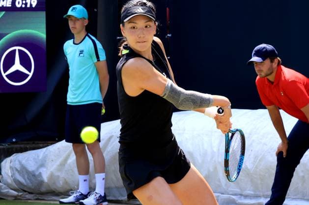 DEU, Berlin-Tennis-Open, 17.06.2025, Rot-Weiss Tennisanlage, Steffi-Graf-Stadion, Berlin, DEU, Berlin-Tennis-Open, im Bild Xinyu Wang (CHN)