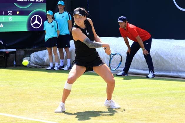 DEU, Berlin-Tennis-Open, 17.06.2025, Rot-Weiss Tennisanlage, Steffi-Graf-Stadion, Berlin, DEU, Berlin-Tennis-Open, im Bild Xinyu Wang (CHN)