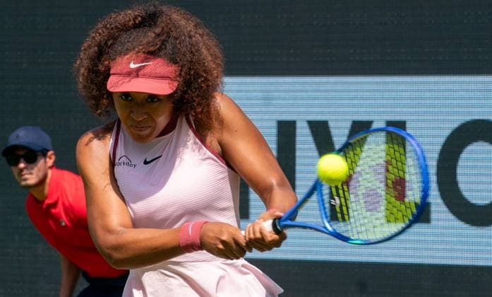 17.06.2025, WTA, Tennis Damen 500, Tennis, Damen, Berlin Tennis Open by Hylo 2025, Berlin, 1. Runde, Naomi Osaka (Japan) - Ludmila Samsonova (Russland) Naomi Osaka (Japan) Berlin Steffi-Graf-Stadion Berlin Deutschland