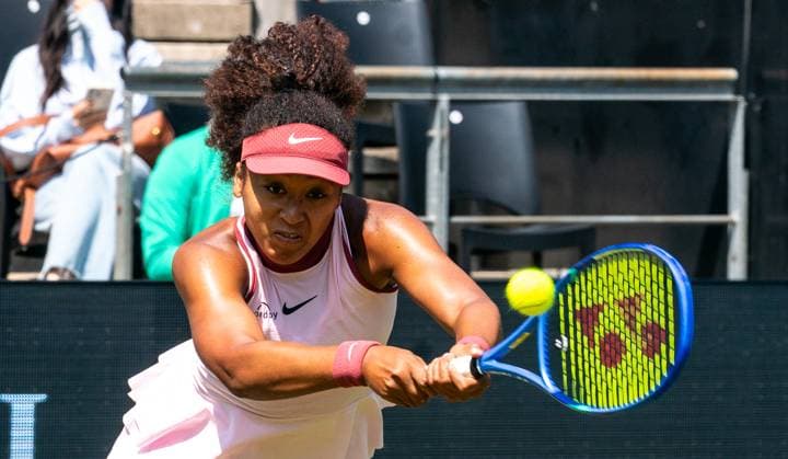 17.06.2025, WTA, Tennis Damen 500, Tennis, Damen, Berlin Tennis Open by Hylo 2025, Berlin, 1. Runde, Naomi Osaka (Japan) - Ludmila Samsonova (Russland) Naomi Osaka (Japan) Berlin Steffi-Graf-Stadion Berlin Deutschland
