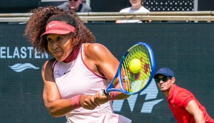 17.06.2025, WTA, Tennis Damen 500, Tennis, Damen, Berlin Tennis Open by Hylo 2025, Berlin, 1. Runde, Naomi Osaka (Japan) - Ludmila Samsonova (Russland) Naomi Osaka (Japan) Berlin Steffi-Graf-Stadion Berlin Deutschland