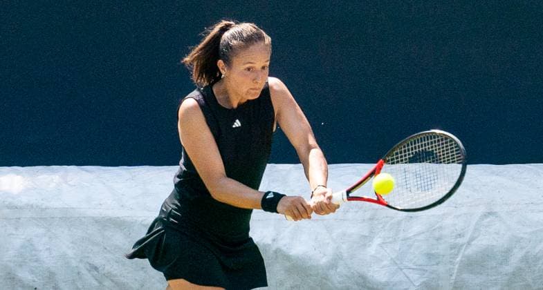Sport Bilder des Tages 17.06.2025, WTA, Tennis Damen 500, Tennis, Damen, Berlin Tennis Open by Hylo 2025, Berlin, 1. Runde, Xinyu Wang (China) - Daria Kassatkina (Australien) Daria Kassatkina (Australien) Berlin Steffi-Graf-Stadion Berlin Deutschland