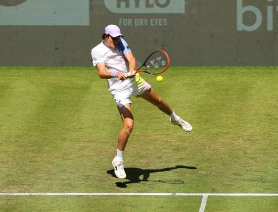 photo : Joao FONSECA (BRA) Tennis-Turnier Terra Wortmann Cup im Gerry Weber Sportpark (OWL-Arena) in Halle Westfalen am Di. 17.06.2025