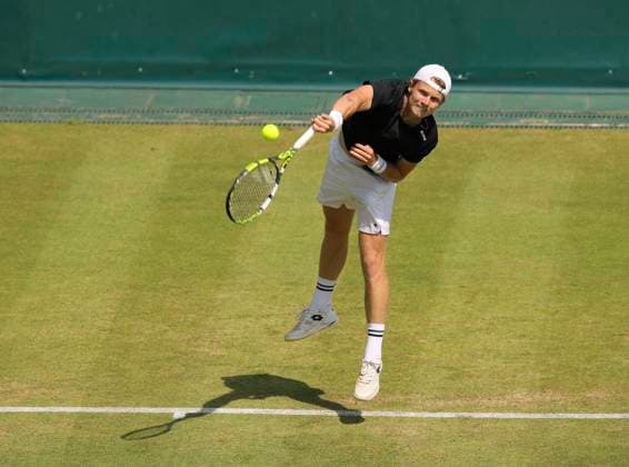 photo : Jesper de JONG (NED) Tennis-Turnier Terra Wortmann Cup im Gerry Weber Sportpark (OWL-Arena) in Halle Westfalen am Di. 17.06.2025
