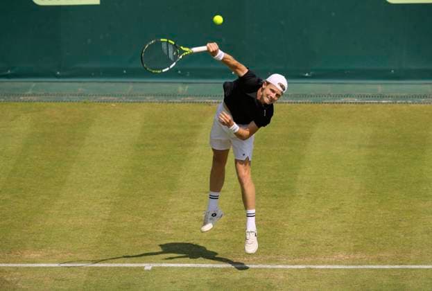 photo : Jesper de JONG (NED) Tennis-Turnier Terra Wortmann Cup im Gerry Weber Sportpark (OWL-Arena) in Halle Westfalen am Di. 17.06.2025