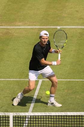 photo : Jesper de JONG (NED) Tennis-Turnier Terra Wortmann Cup im Gerry Weber Sportpark (OWL-Arena) in Halle Westfalen am Di. 17.06.2025