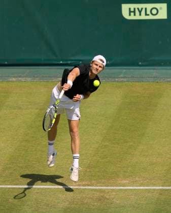photo : Jesper de JONG (NED) Tennis-Turnier Terra Wortmann Cup im Gerry Weber Sportpark (OWL-Arena) in Halle Westfalen am Di. 17.06.2025