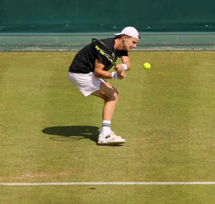 photo : Jesper de JONG (NED) Tennis-Turnier Terra Wortmann Cup im Gerry Weber Sportpark (OWL-Arena) in Halle Westfalen am Di. 17.06.2025