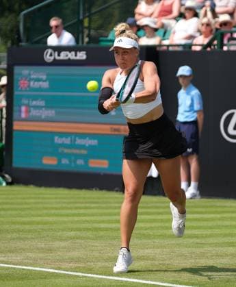 Nottingham Tennis Centre Nottingham, England - June 17th : Leolia Jeanjean during the day 3 match in the Lexus Nottingham Tennis Open on June 17th, 2025, England (Paul Bonser SPP) Copyright: xPaulxBonser SPPx spp-en-PaBo-Lexus Nottingham Open 5623