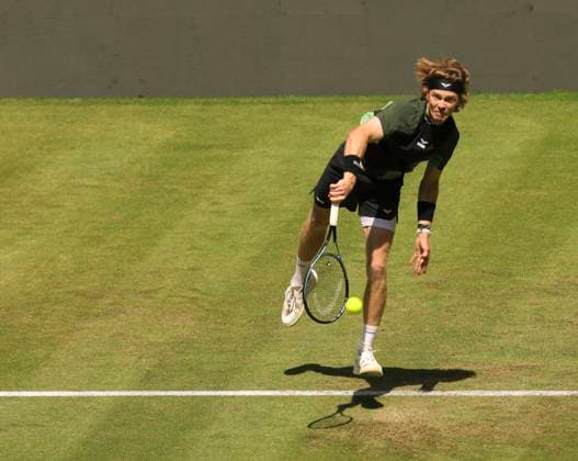 photo : Andrey RUBLEV Tennis-Turnier Terra Wortmann Cup im Gerry Weber Sportpark (OWL-Arena) in Halle Westfalen am Di. 17.06.2025