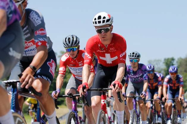 TDS 3.Etappe Mauro Schmid SUI Team Jayco Alula 16.06.2025 Endingen, SCHWEIZ, Tour de Suisse 3.Etappe Aarau - Heiden Mauro Schmid SUI Team Jayco Alula
