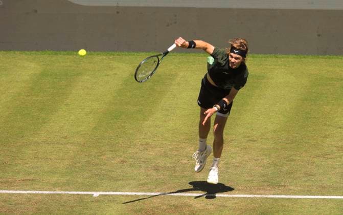 photo : Andrey RUBLEV Tennis-Turnier Terra Wortmann Cup im Gerry Weber Sportpark (OWL-Arena) in Halle Westfalen am Di. 17.06.2025