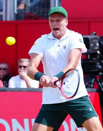 Jenson Brooksby in first round action Queen s Club Championships, Day 9, Queen s Club, West Kensington, London, UK - 17 Jun 2025  Copyright: xJavierxGarcia Shutterstockx 15360763t