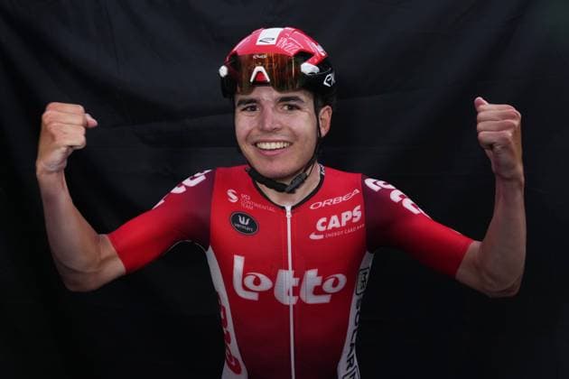 WIDAR Jarno ( LOTTO DEVELOPMENT TEAM) Winner stage during the stage 3 of the Giro Next Gen 2025, Albese con Cassano (Co) -Passo Maniva (Bs), 143 km, Italy - Tuesday, June 17, 2025. - cycling.  Copyright: xx