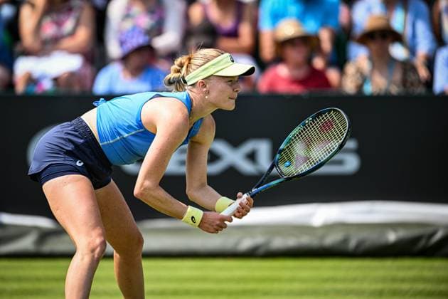 17th June 2025; Lexus Nottingham Tennis Centre, Nottingham, England; Lexus Nottingham Open, Day 2, Day two; Harriet Dart (GBR) world No 121 against Francesca Jones (gbr)  ActionPlus12801931 GodfreyxPitt