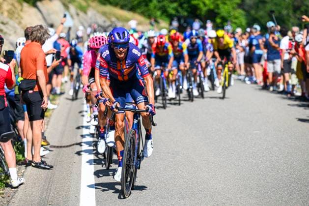 Tour de Suisse 2025 Stage 3 HEIDEN, SWITZERLAND - JUNE 17 : Rider of Team Picnic PostNL in action during stage 3 of the 88th edition of Tour de Suisse an UCI World Tour 2.UWT cycling road race stage for Men Elite of 195.6 km with start in Aarau and finish in Heiden on June 17, 2025 in Heiden, Switzerland, 17 06 2025 ( Motordriver Kenny Verfaillie - Heiden Switzerland  Copyright: xVincentxKalutx