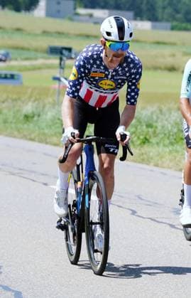 17.06.2025 Tour de Suisse 2025. 3.Etappe Aarau-Heiden. Bild : Der Sieger Quinn Simmons (USA) Team Lidl-Trek. Aktion Einzelbild