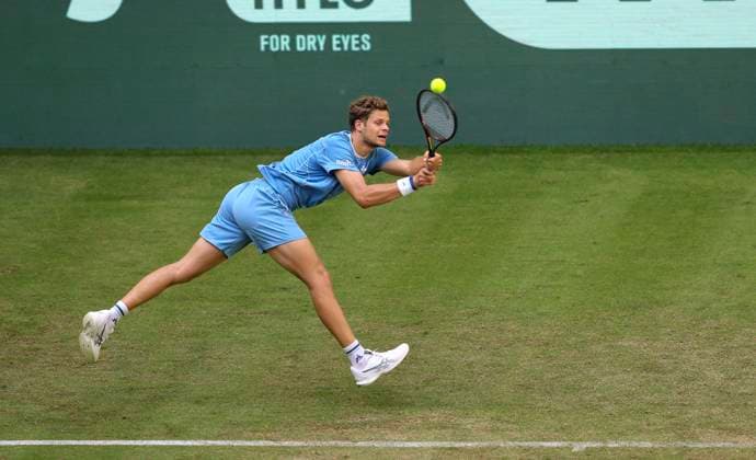 photo : Yannick HANFMANN (GER) Tennis-Turnier Terra Wortmann Cup im Gerry Weber Sportpark (OWL-Arena) in Halle Westfalen am Di. 17.06.2025