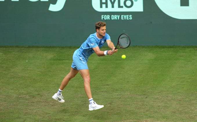 photo : Yannick HANFMANN (GER) Tennis-Turnier Terra Wortmann Cup im Gerry Weber Sportpark (OWL-Arena) in Halle Westfalen am Di. 17.06.2025