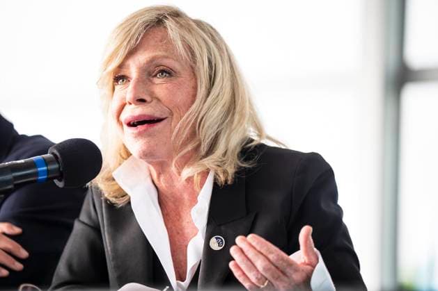 June 17, 2025, Montreal, Pq, CANADA: Caroline Proulx, minister of Tourism of Quebec gives remarks on a Formula One Canadian Grand Prix contract extension during a press conference, PK, Pressekonferenz in Montreal on Tuesday, June 17, 2025. Canada News - June 17, 2025 - ZUMAc35_ 20250617_zaf_c35_021 Copyright: xChristopherxKatsarovx