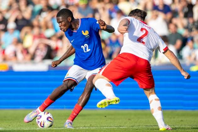 France - Poland UEFA European Under-21 Championship 2025 Group Stage Thierno Barry during the UEFA European Under-21 Championship 2025 Group Stage match between France and Poland at MSK Zilina Stadium on June 17, 2025 in Zilina, Slovakia. Zilina Slovakia  Copyright: xAndrzejxIwanczukx originalFilename:iwanczuk-francepo250617_np7jC.jpg