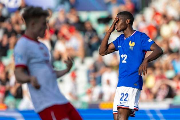 France - Poland UEFA European Under-21 Championship 2025 Group Stage Thierno Barry during the UEFA European Under-21 Championship 2025 Group Stage match between France and Poland at MSK Zilina Stadium on June 17, 2025 in Zilina, Slovakia. Zilina Slovakia  Copyright: xAndrzejxIwanczukx originalFilename:iwanczuk-francepo250617_nppoJ.jpg