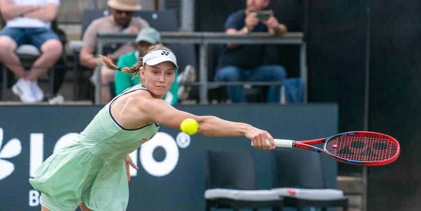 17.06.2025, WTA, Tennis Damen 500, Tennis, Damen, Berlin Tennis Open by Hylo 2025, Berlin, Einzel, 1. Runde, Elena Rybakina (Kasachstan) - Ashlyn Krueger (USA) Elena Rybakina (Kasachstan) Berlin Steffi-Graf-Stadion Berlin Deutschland
