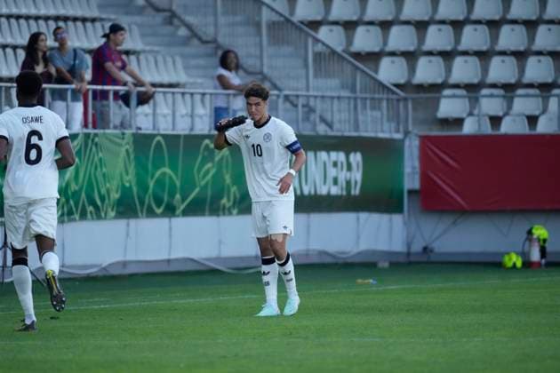 UEFA European Under-19 Championship 2025 Group B: Germany vs. England Noah Darvich of Germany National Under-19 Football Team scores and celebrates during the UEFA European Under-19 Championship 2025 Group B: Germany vs. England on 17 June 2025, at Arcul de Triumf Stadium, in Bucharest, Romania Bucharest Arcul de Triumf Stadium Romania Copyright: xAlexandraxFechetex _ADR214701