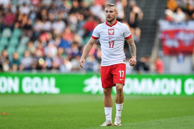 2025.06.17 Zylina Pilka nozna kadra reprezentacja Mistrzostwa Europy U21, U 21 Slowacja 2025 Francja - Polska N z Mariusz Fornalczyk Foto Mateusz Sobczak PressFocus 2025.06.17 Zilina Football 2025 UEFA European Under 21 Championship France v Poland Mariusz Fornalczyk Credit: Mateusz Sobczak PressFocus NEWSPIX.PL --- newspix.pl POLAND OUT! 