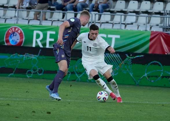 UEFA European Under-19 Championship 2025 Group B: Germany vs. England Said El Mala of Germany National Under-19 Football Team in action during the UEFA European Under-19 Championship 2025 Group B: Germany vs. England on 17 June 2025, at Arcul de Triumf Stadium, in Bucharest, Romania Bucharest Arcul de Triumf Stadium Romania Copyright: xAlexandraxFechetex _ADR224401